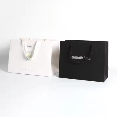 주문 유선 리본 손잡이와 함께 사용자 정의 로고 종이 포장 가방 online manufacture