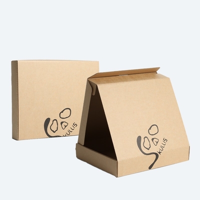 주문 피자 스타일 우편용 상자 검은 잉크 카드보드 종이 피자 가져가기 상자 사용자 지정 두께 online manufacture