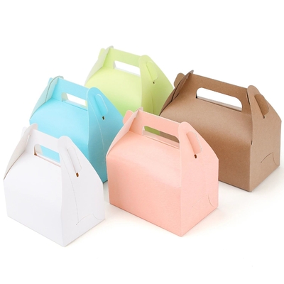 주문 소기업 금 필름 인쇄를 위해 코팅 된 종이 가져가기 케이크 포장 상자 online manufacture