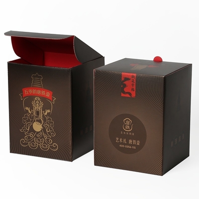 주문 블랙 터크 엔드 베이비 박스 선물 세트 아이보리 보드 소재로 만든 포장 상자 online manufacture