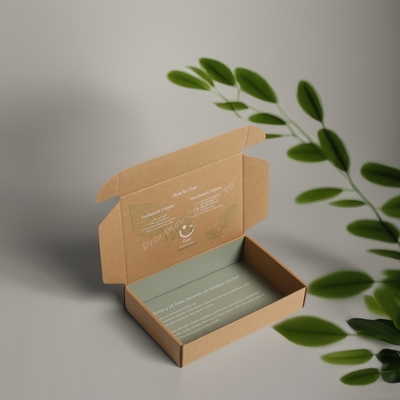 주문 재활용 된 사용자 지정 로고 두 번 인쇄 된 크래프트 카튼 친환경 종이 포장 상자 online manufacture