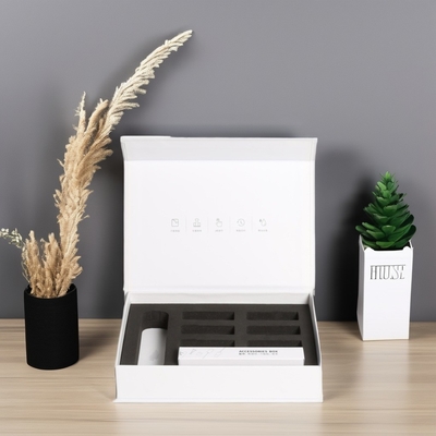 주문 맞춤 코팅 된 종이 책 모양 선물 마그네틱 박스 향수 삽입 online manufacture