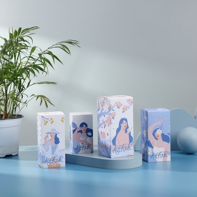 주문 코팅 된 종이 고급 화장품 포장 상자, 피부 관리 선물 상자 사용자 지정 로고 online manufacture