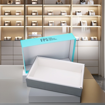 주문 OEM 로고 딱딱한 사용자 지정 보석 선물 상자 코팅 된 종이 선물 포장 상자 online manufacture