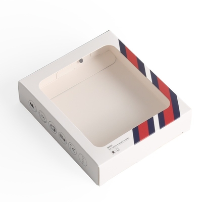 주문 환경 친화적 인 PET 창문 사용자 지정 모양의 유선 판 포장 상자 online manufacture