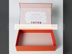 Folding Magnetic Box Packaging Matt Lamination Colourful Paperboard Gift Box For Cosmetics